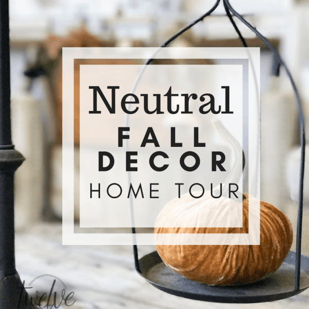 Neutral fall decor that you will fall in love with! This farmhouse looks amazing decorated for fall!