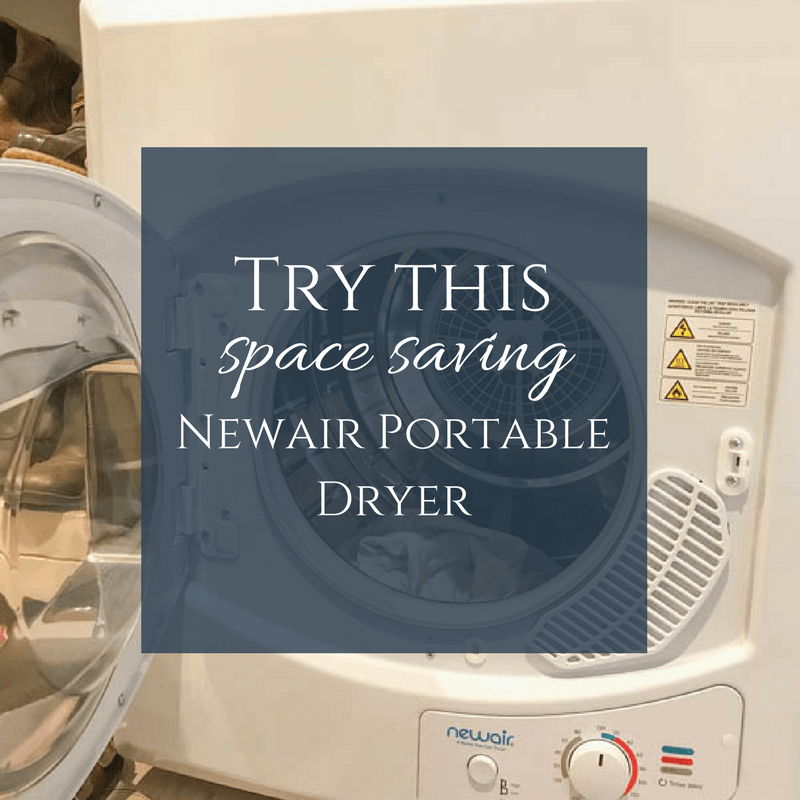 I have been trying this Newair Mini Dryer for the past few months and I am loving it!  Its a great space saving appliance and fits well in any small space!