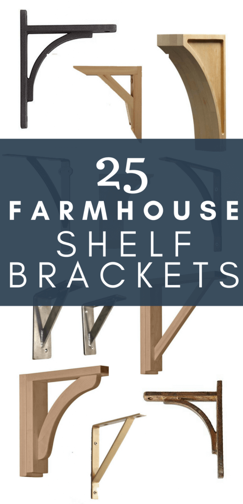 Love farmhouses style? What about farmhouse shelves? I have 25 of the coolest farmhouse style rustic shelf brackets I could find! Are you a fan? Perfect for open shelving in the kitchen or beautifully style shelves in the dining room.
