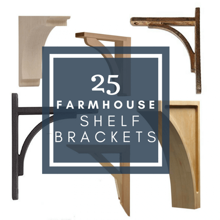 25 FarmhouseStyle Rustic Shelf Brackets for Your Home