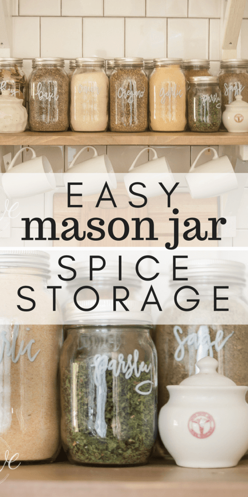 Easy Mason Jar Spice Rack Tutorial