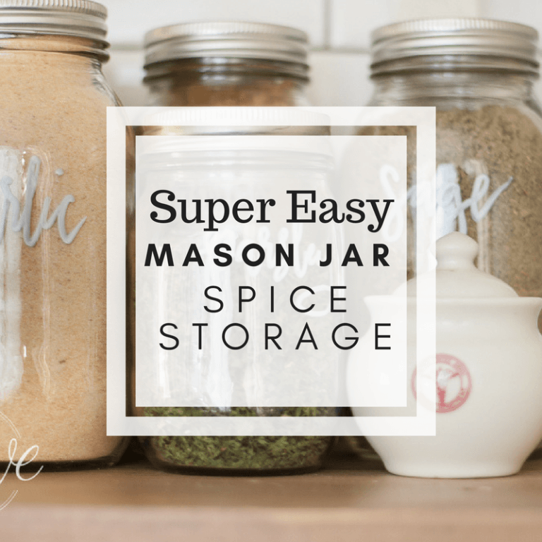Mason Jar Spice Storage | Pantry Solutions