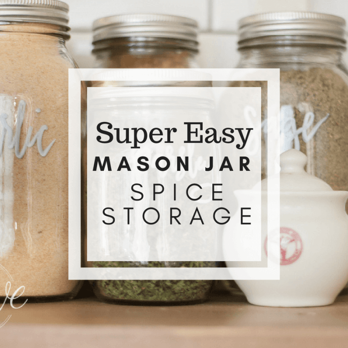 Rustic Mason Jar Spice Rack Display, Spice Rack, Mason Jars