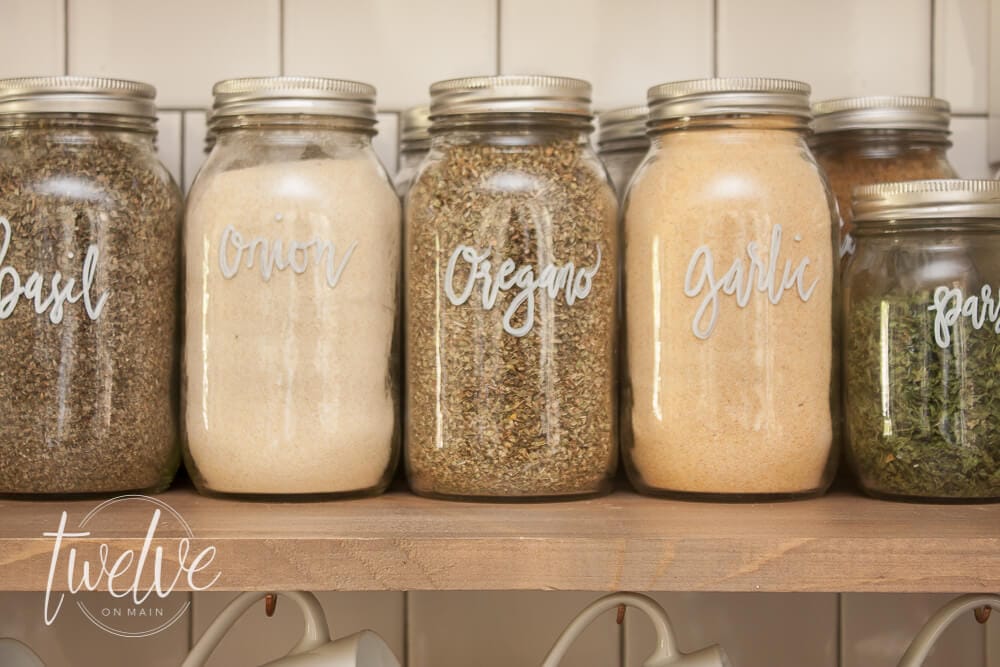 Mason jars for online spice storage