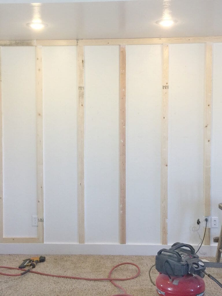 How to install board and batten walls on the cheap!