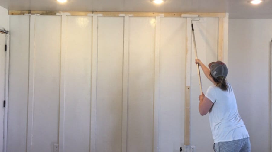How to paint your board and batten wall treatment easily
