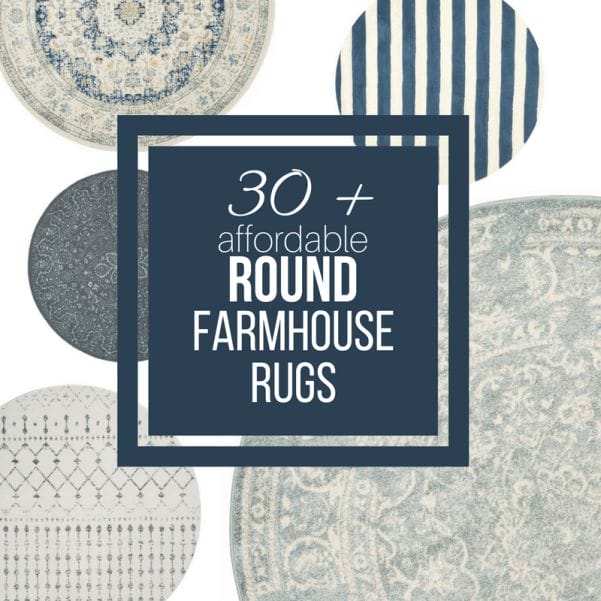 Have you ever considered using round rugs in your home decor?  Check out this ultimate guide to farmhouse style round rugs and try one in your home today!