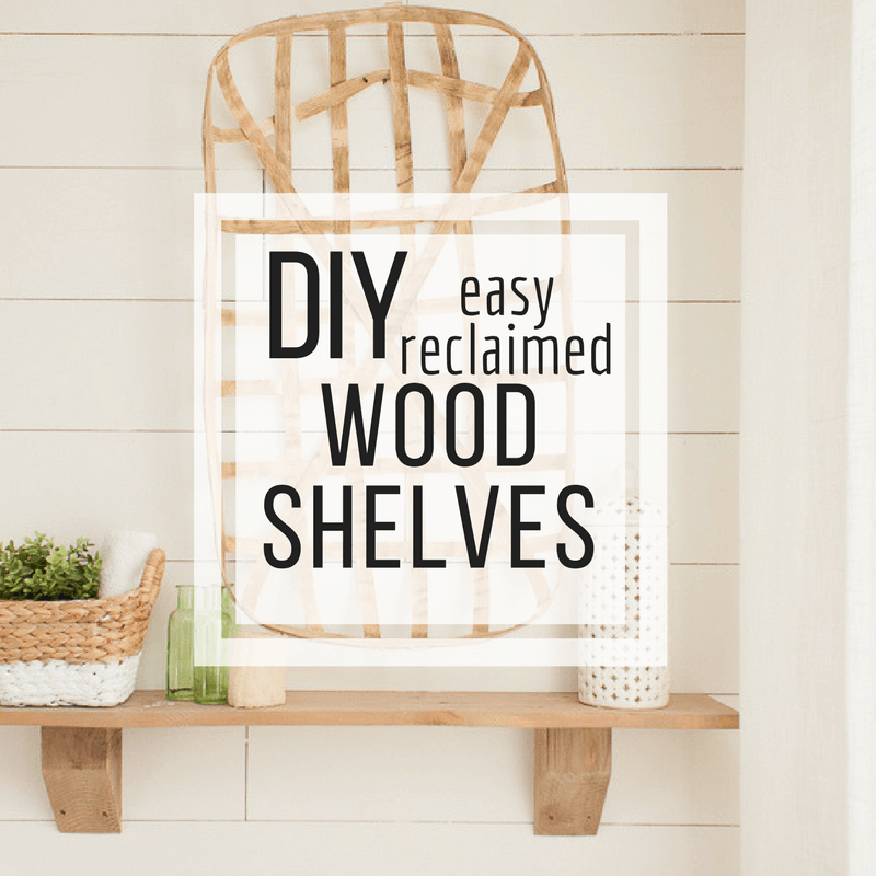 How to Make Easy Rustic Wood Shelves