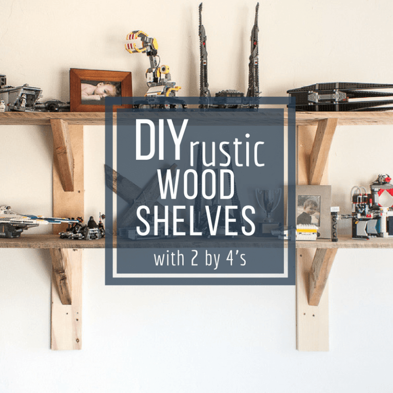 How to Make Stylish Rustic Shelves with 2 by 4’s