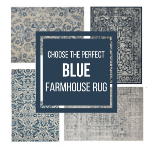 Choose the perfect blue farmhouse rug