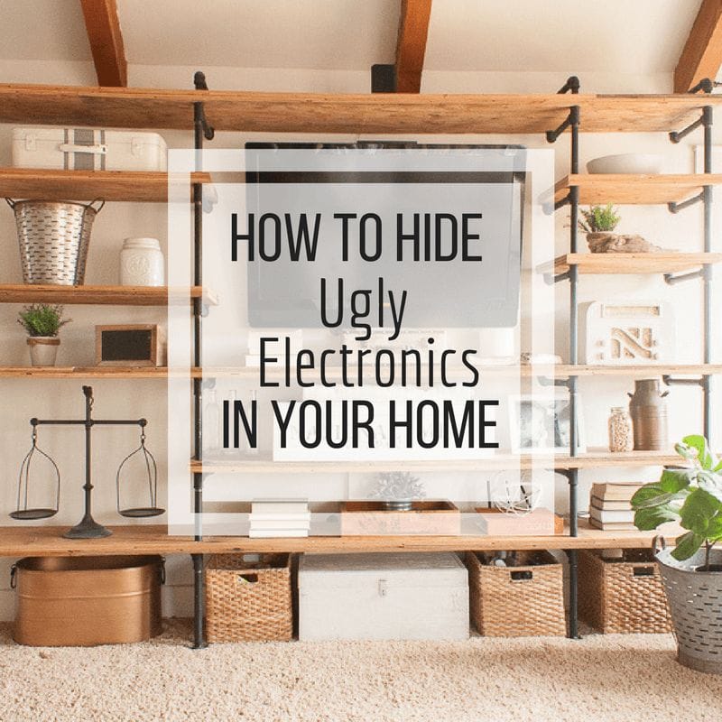 Ugly media electronics can really ruin the whole look of a room.  Use these tips to hide ugly electronics in the home.