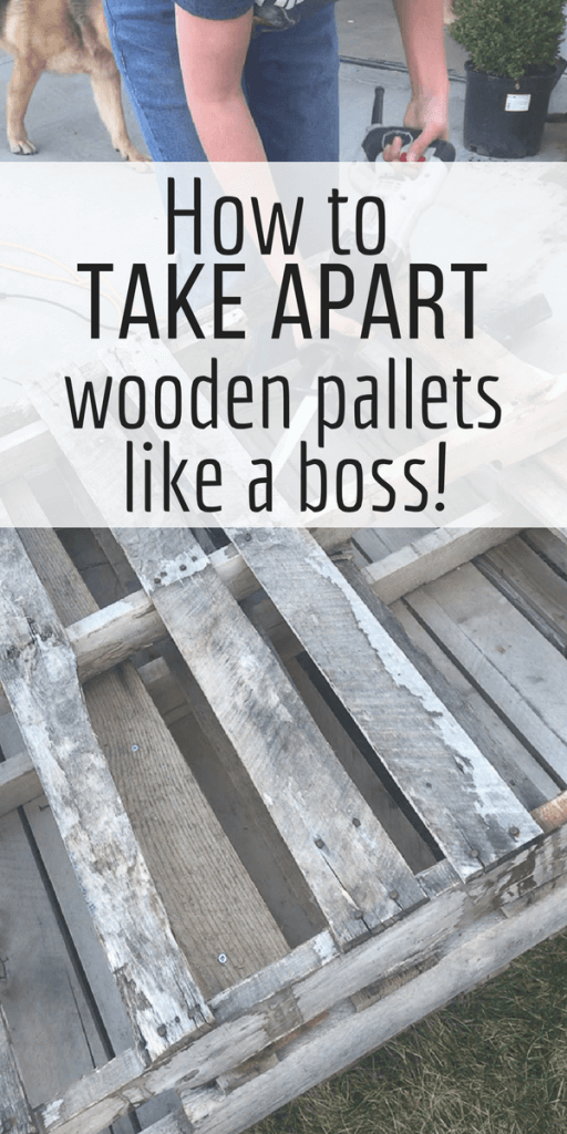 Have you wanted to use wooden pallets in a project but didn't know how to take one apart? Check out my favorite way here!