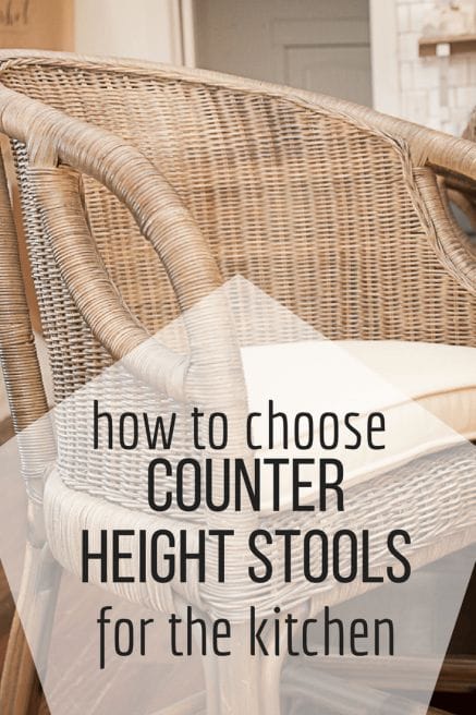 Hoe to choose the right counter height stools for your kitchen! 