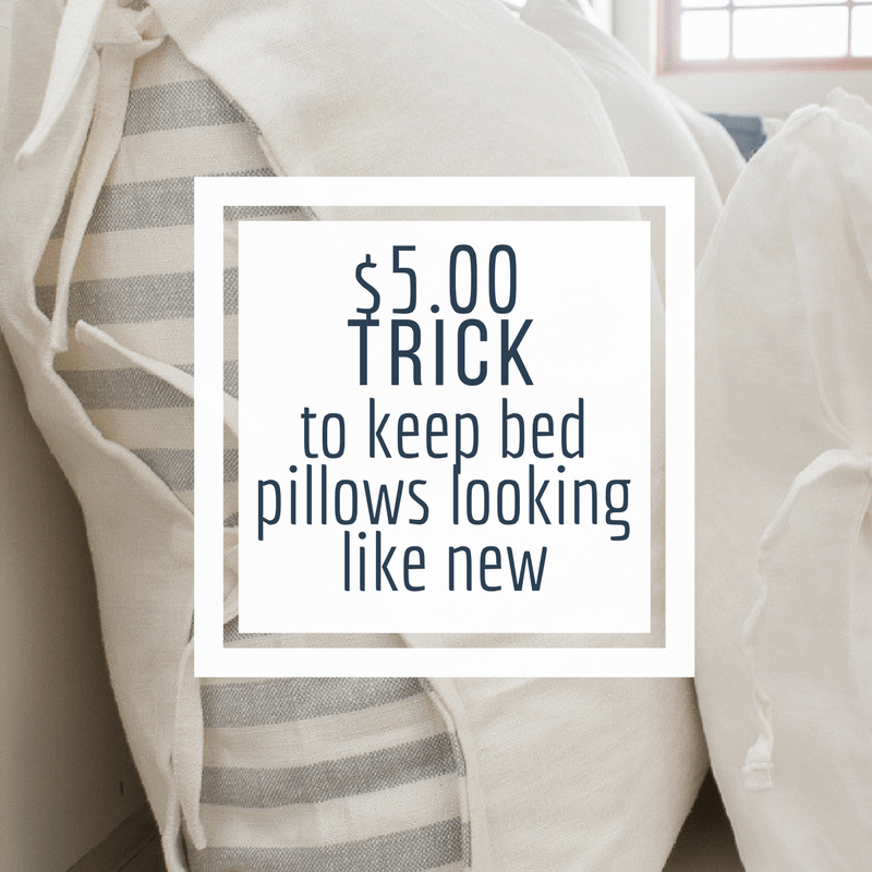 $5.00 Secret to Keeping Bed Pillows Looking Like New