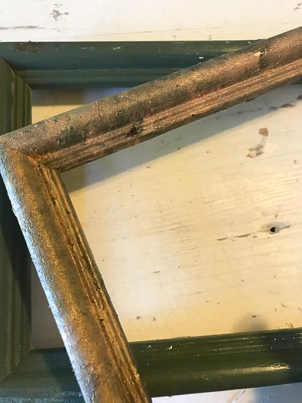 Aged vintage mirror for less!