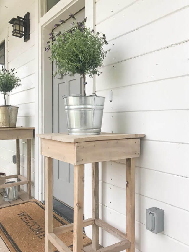 How to Make a Tall Outdoor Side Table