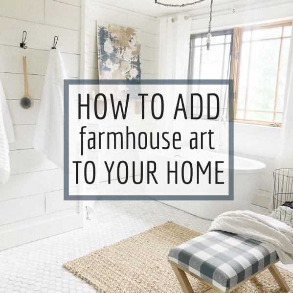 Add farmhouse artwork into your home with these simple tips and this awesome source!