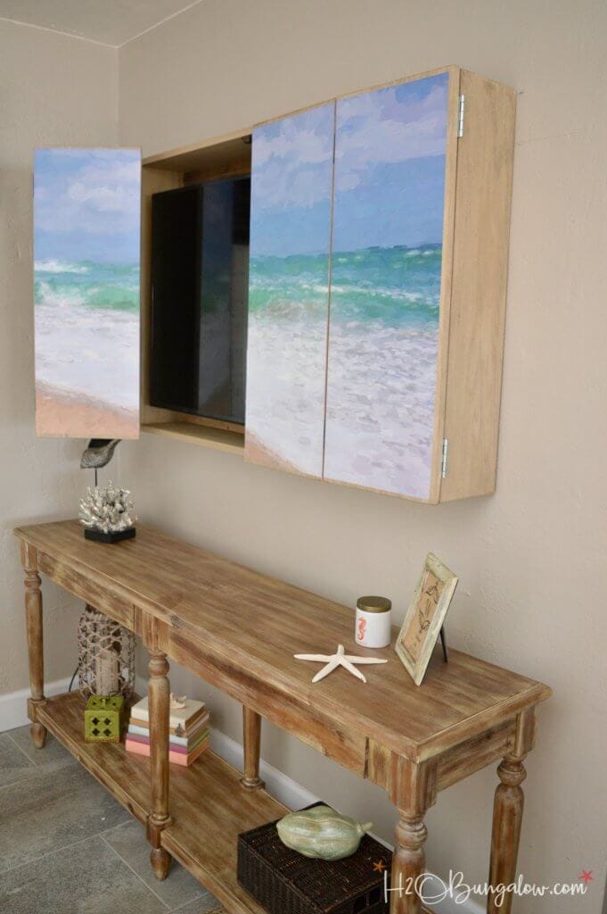 Super cool ways to decorate around a TV and conceal them all together