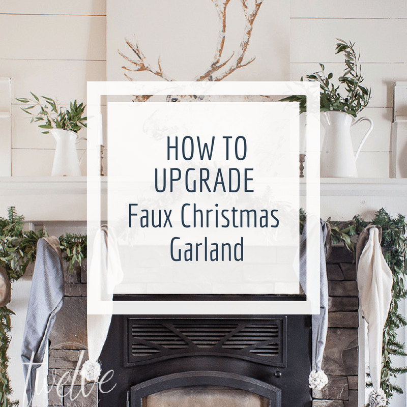 How to Upgrade Cheap Faux Christmas Garland in No Time