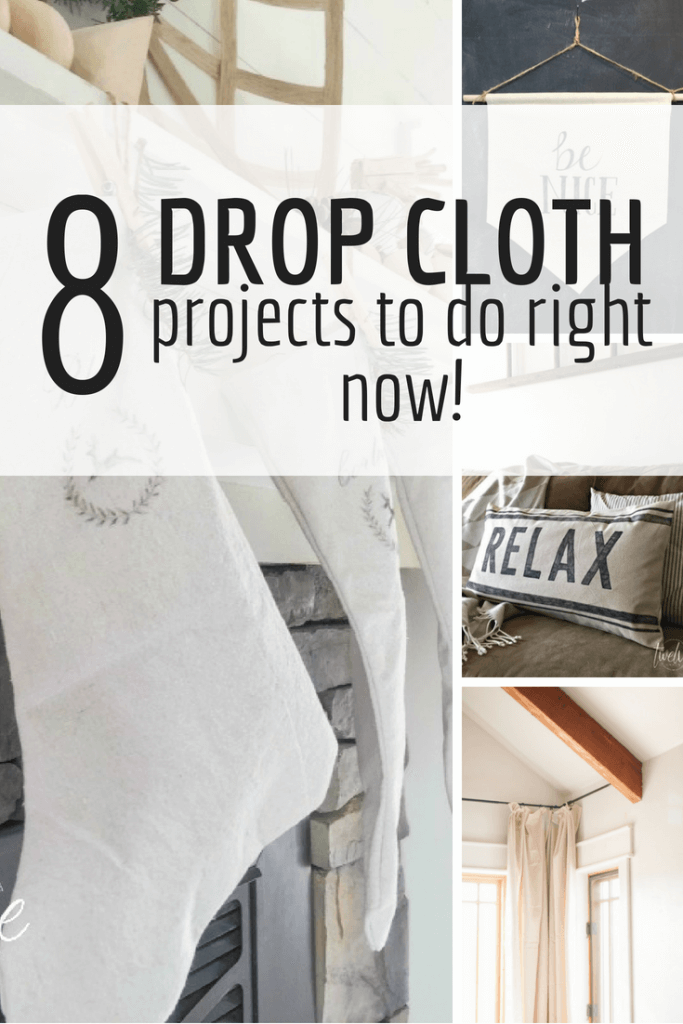 8 insanely easy painters canvas drop cloth projects to do right now!
