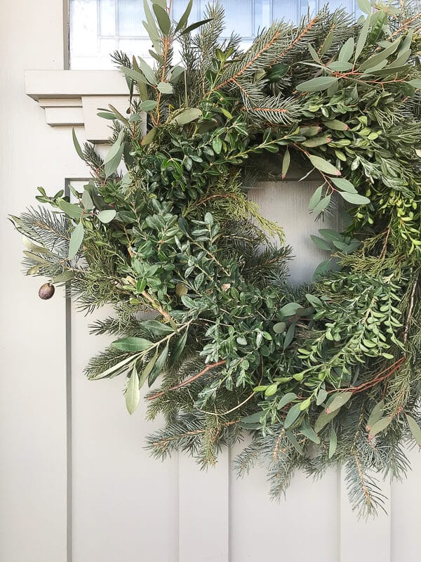 Make yourself a real fresh Christmas wreath from clippings from your Christmas tree! Or ask a tree lot for their cuttings! Save a ton of money and make something super cute!
