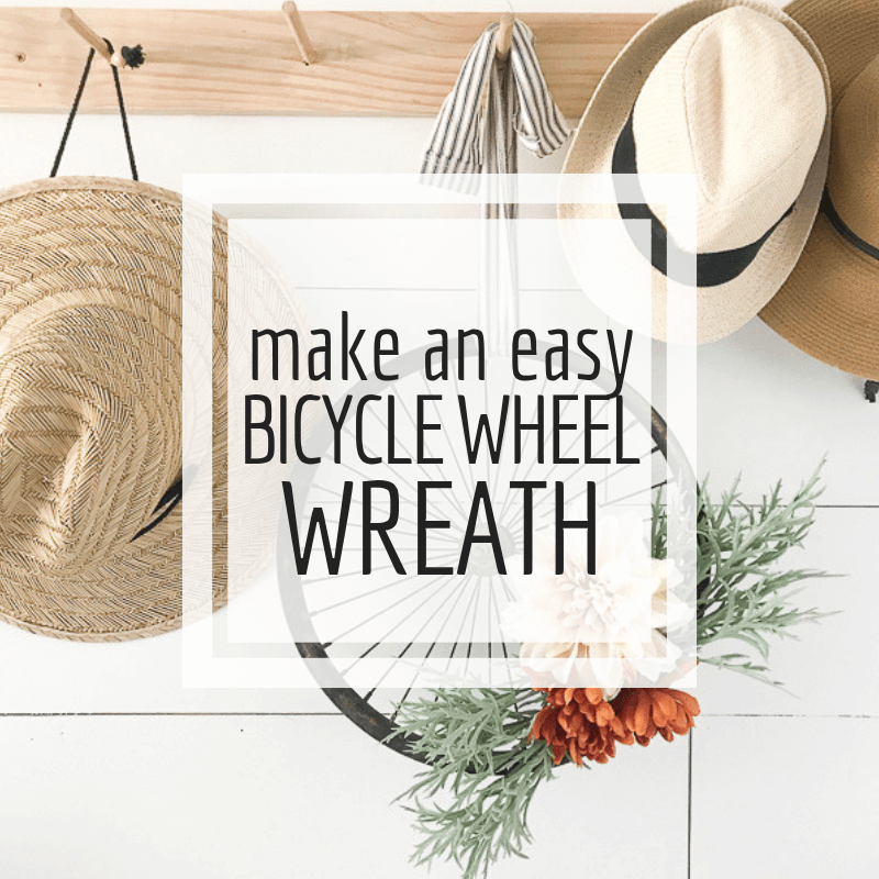 Make an Easy Bicycle Wheel Wreath in Only Minutes!