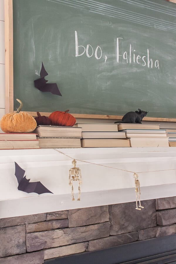 Haha! Boo, Faliesha Halloween chalkboard art decor ideas
