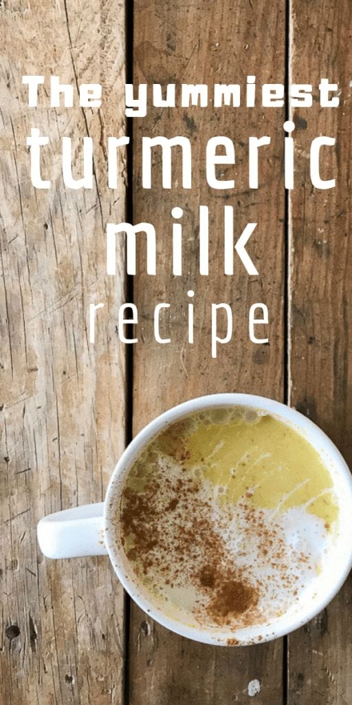 Have you tried turmeric milk before?  Maybe you've heard it called turmeric tea or golden milk.  Try making this comforting and healing drink with my most favorite turmeric milk recipe! #turmeric #turmerictea #turmericmilk