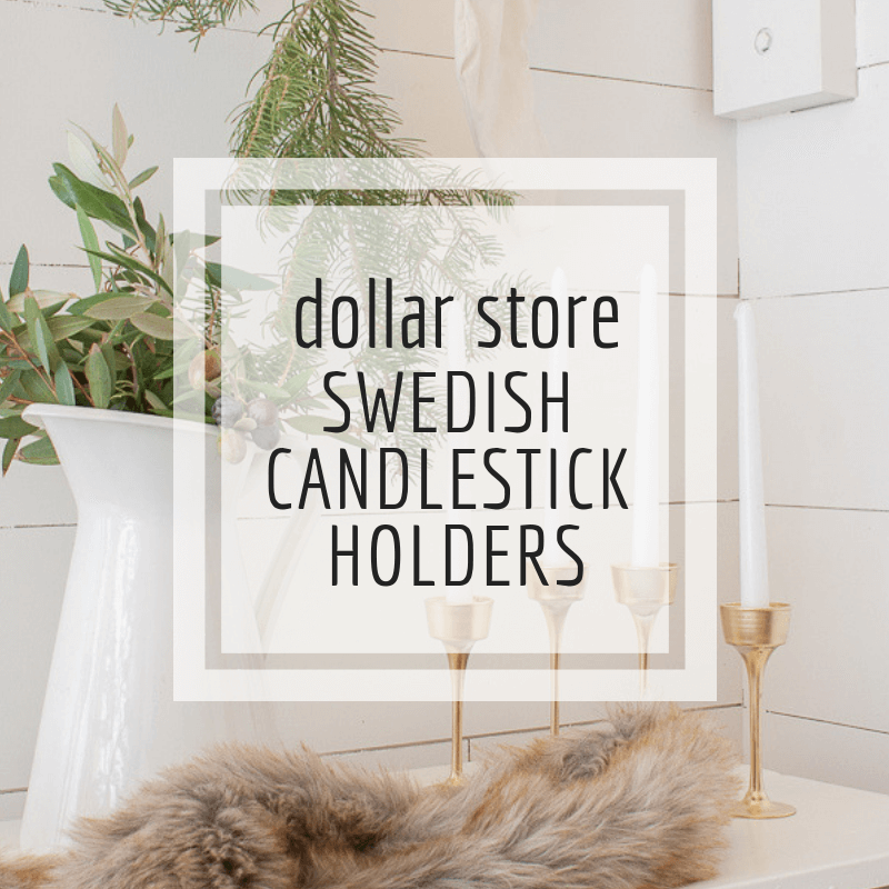 Make Swedish Candlestick Holders with Items from the Dollar Store