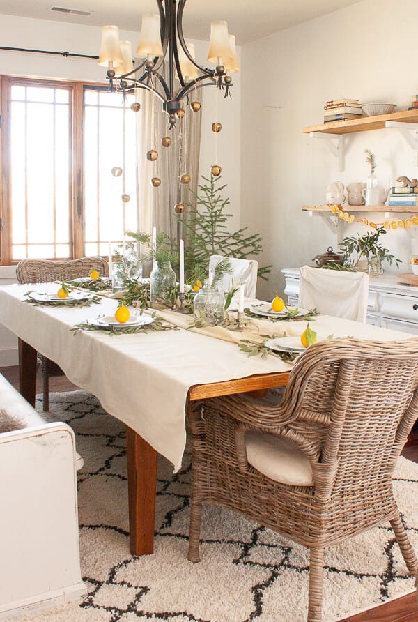 Scandinavian inspired Christmas table