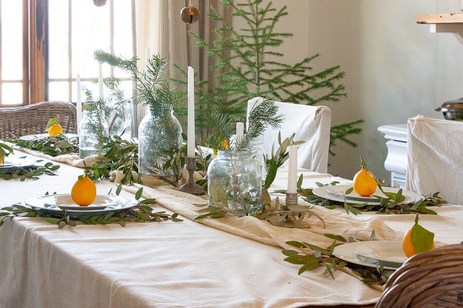 Be inspired by this Scandinavian style Christmas table