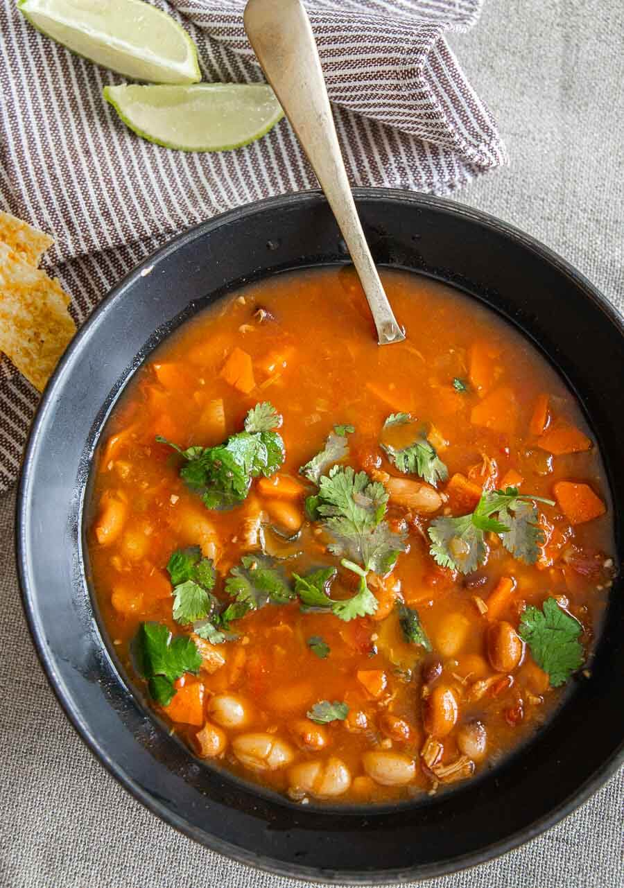 Slow Cooker Chicken Tortilla Soup Recipe - A Spicy Perspective
