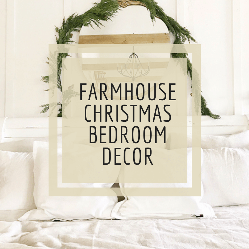 Simple Scandinavian Farmhouse Style Christmas Bedroom Decor
