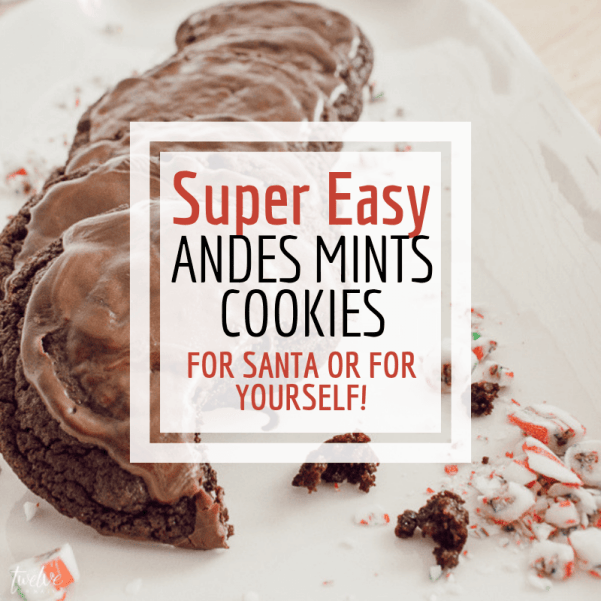 Make these super easy Andes Mints cookies for Santa or for yourself! So easy to make!