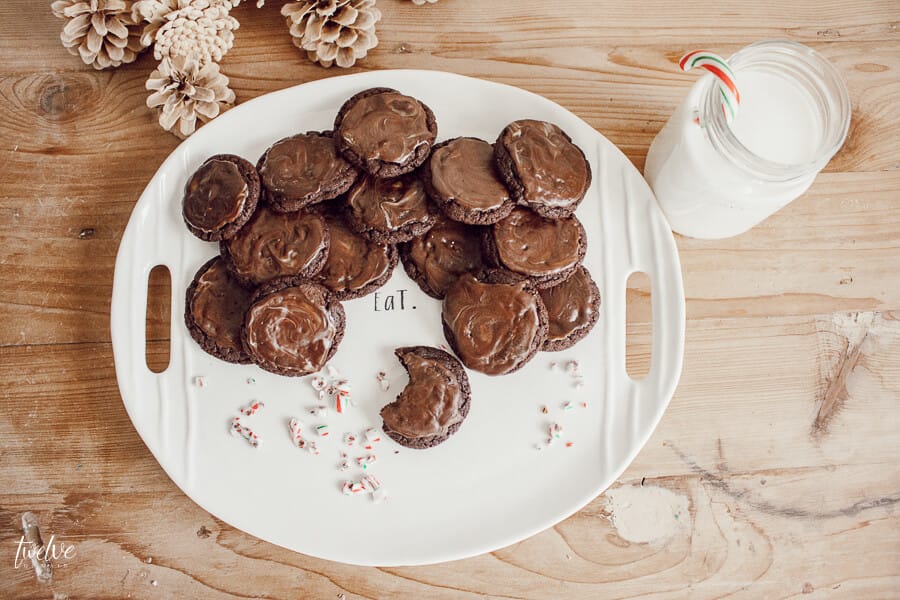 The ultimate Santa cookie! Try these easy Christmas cookies and impress Santa! The yummiest Andes Mints cookies ever!