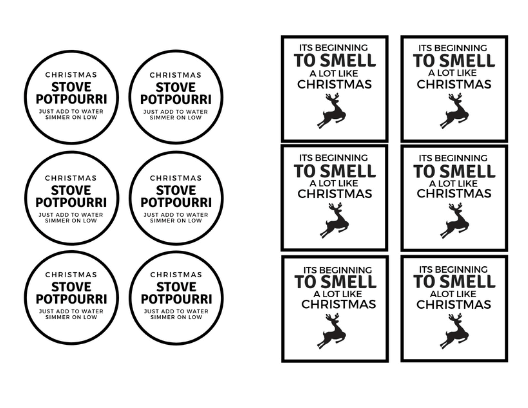 Christmas Stove Top Potpourri - Gift Package Idea and Free Printables - Big  Bear's Wife