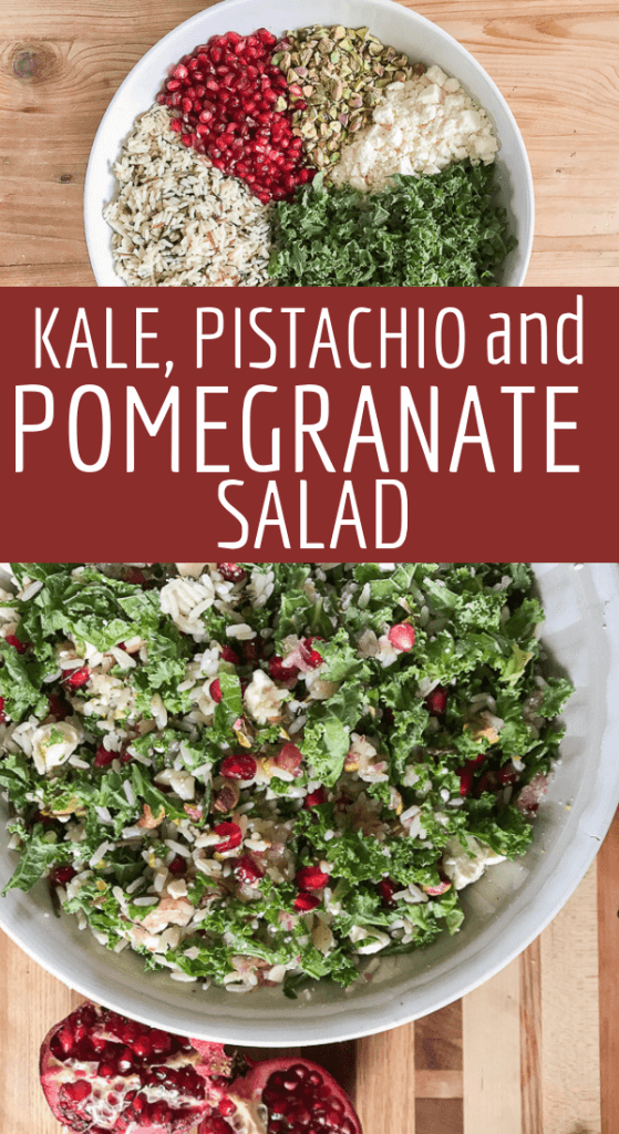 Make this flavorful kale, wild rice, and pomegranate salad and wow your friends and family!