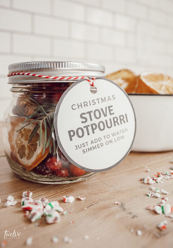 Stovetop Potpourri Gift in a Jar (with Free Tag) - Making Manzanita