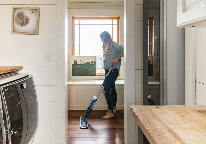 Using the Bona Premium Spray Mop and Hardwood Floor Cleaner is my go to that keeps my home clean and saves me time.