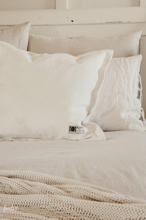 Beautiful farmhouse style bedding for next to nothing!