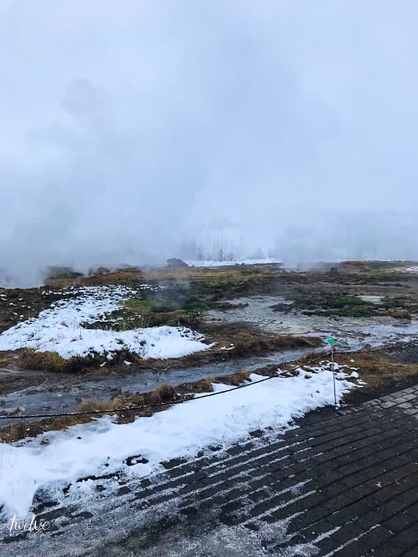 The original Geysir in Iceland
