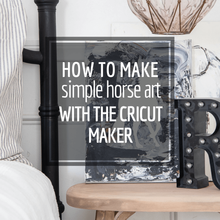 How to Make Easy Horse Art with the Cricut Maker
