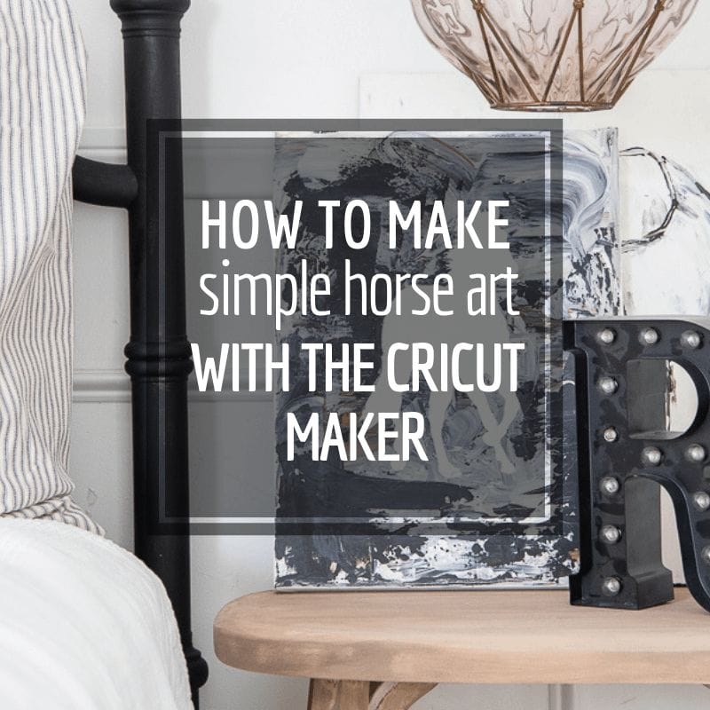 How to make simple horse art with the Cricut Maker