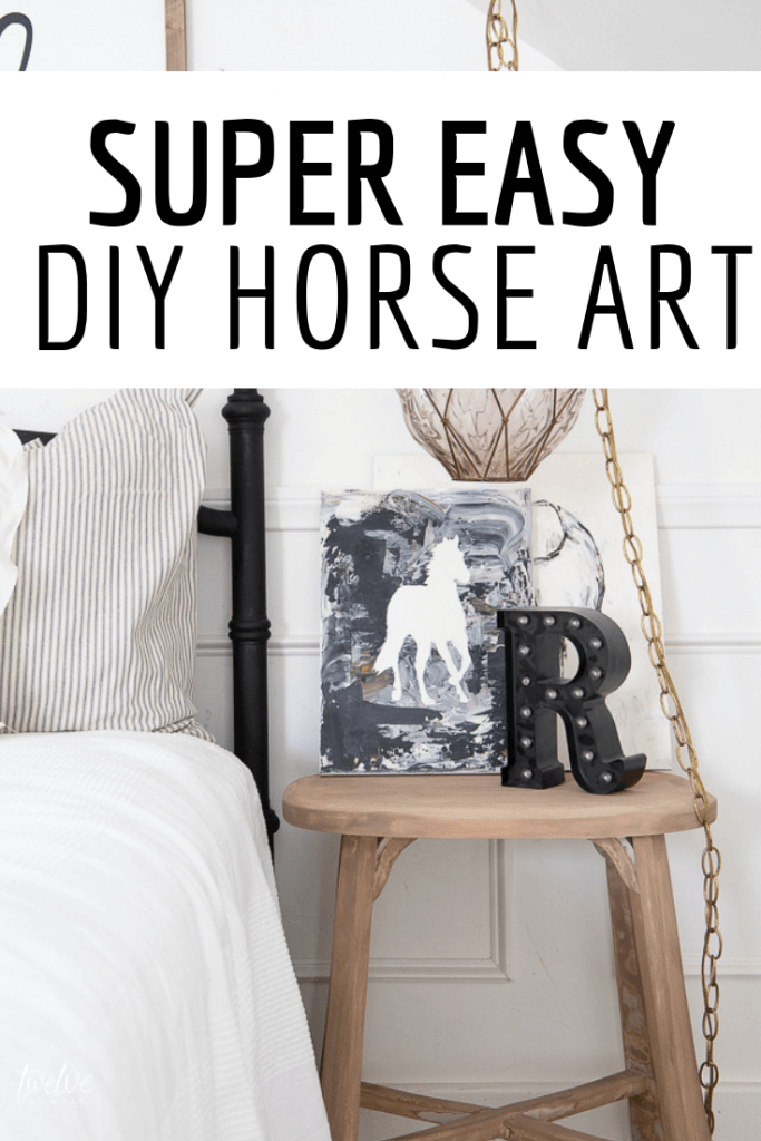 I used my Cricut Maker to create super easy horse art for my daughters bedroom! Its so fun! Come see how easy it was! #cricutmaker #cricut #easycrafts