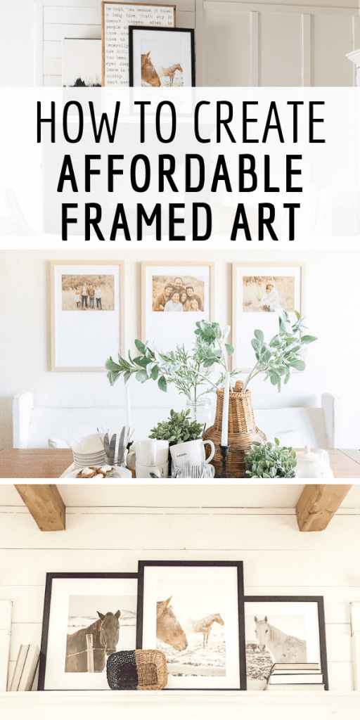 How to create affordable framed art with my favorite picture frame shop online! 