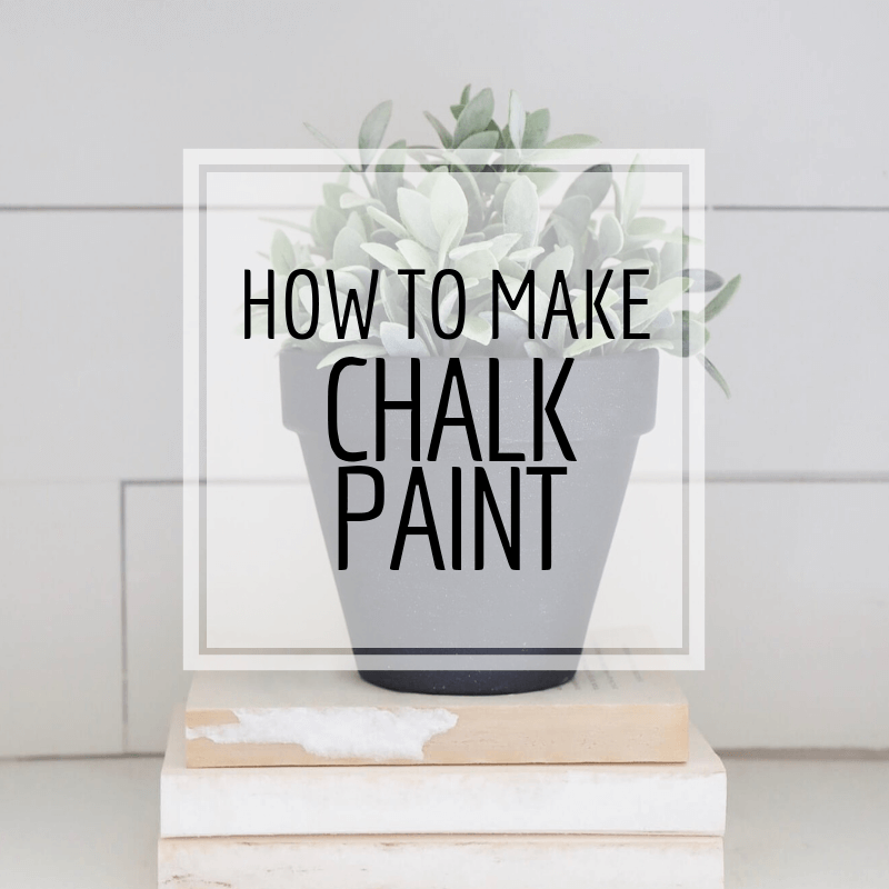 How to Make Chalk Paint with 3 Household Items