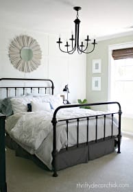 Gorgeous wrought iron bed!