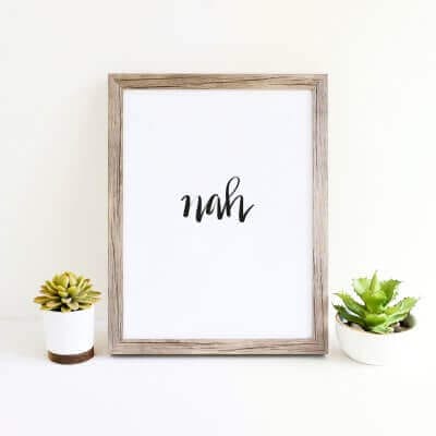 7 FREE Snarky Black and White Wall Art Printables for Summer - Twelve ...