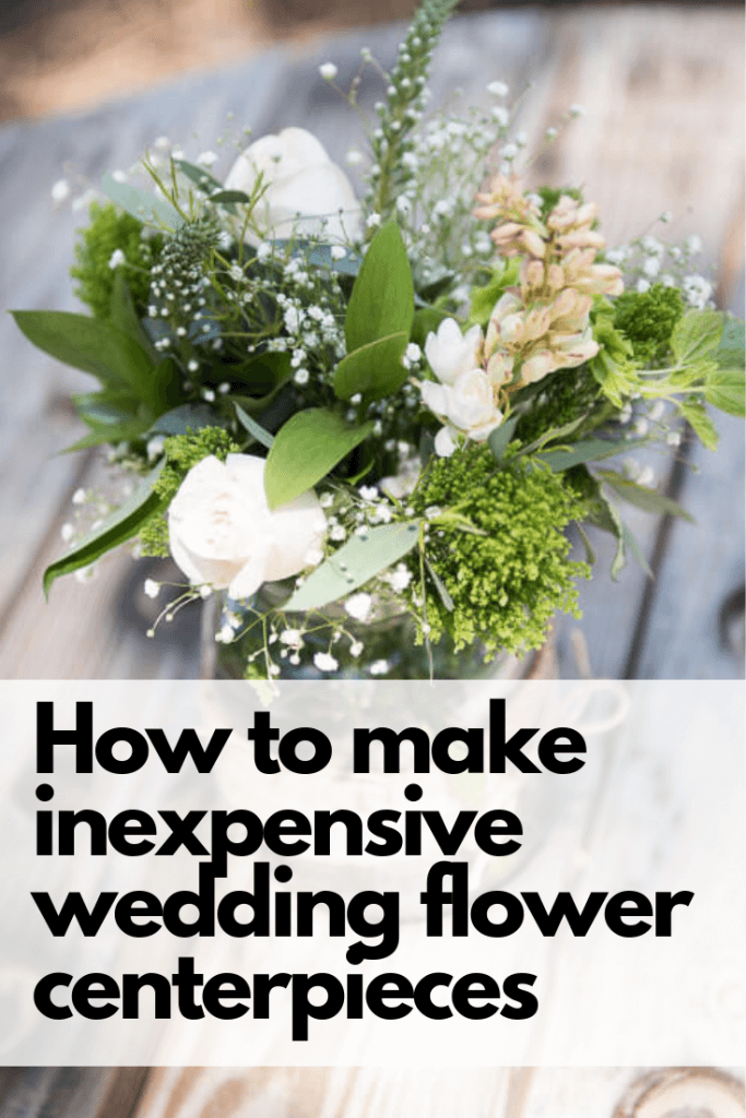 How to make inexpensive wedding flower centerpieces easily!  So easy to do and it will save you tons of money!