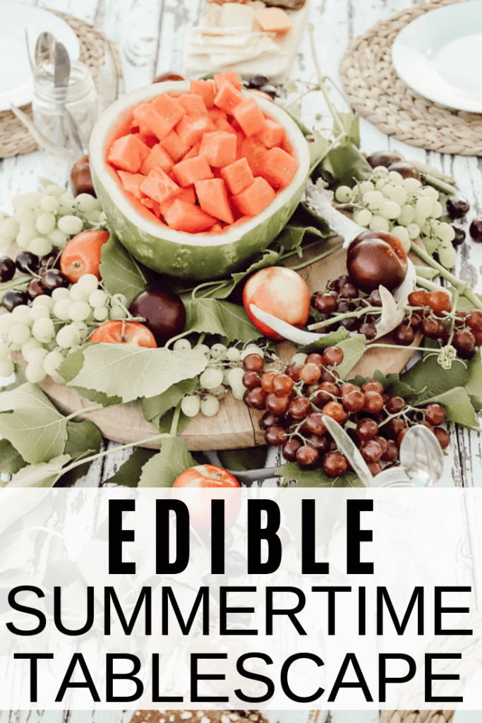 Edible summer tablescape